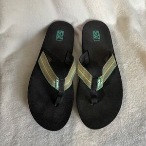 Teva Mush Flip Flop Thong Sandals Womens Size 10 Multicolor Comfort Beach Pool